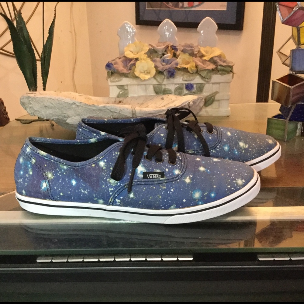 Vans Cosmic Galaxy Star Space Patterned Sneakers Women's 8.5